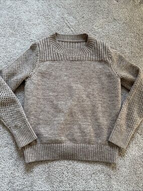‼️ Taupe Knit Crewneck Sweater ‼️